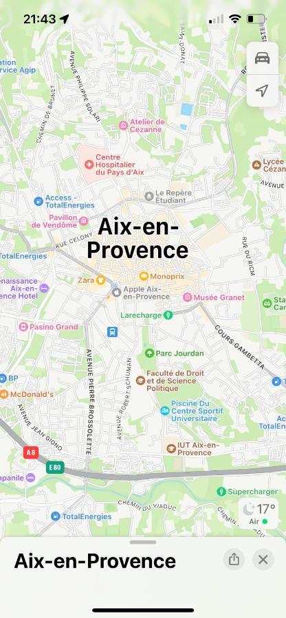 Aix-En-Provence, Charmant Studio Proche Toutes Comodites Et Axes Routiers, Linges Fournis Zewnętrze zdjęcie